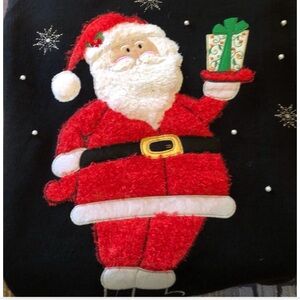 Festive Santa Sweater with Gift Design “ugly” sweater
